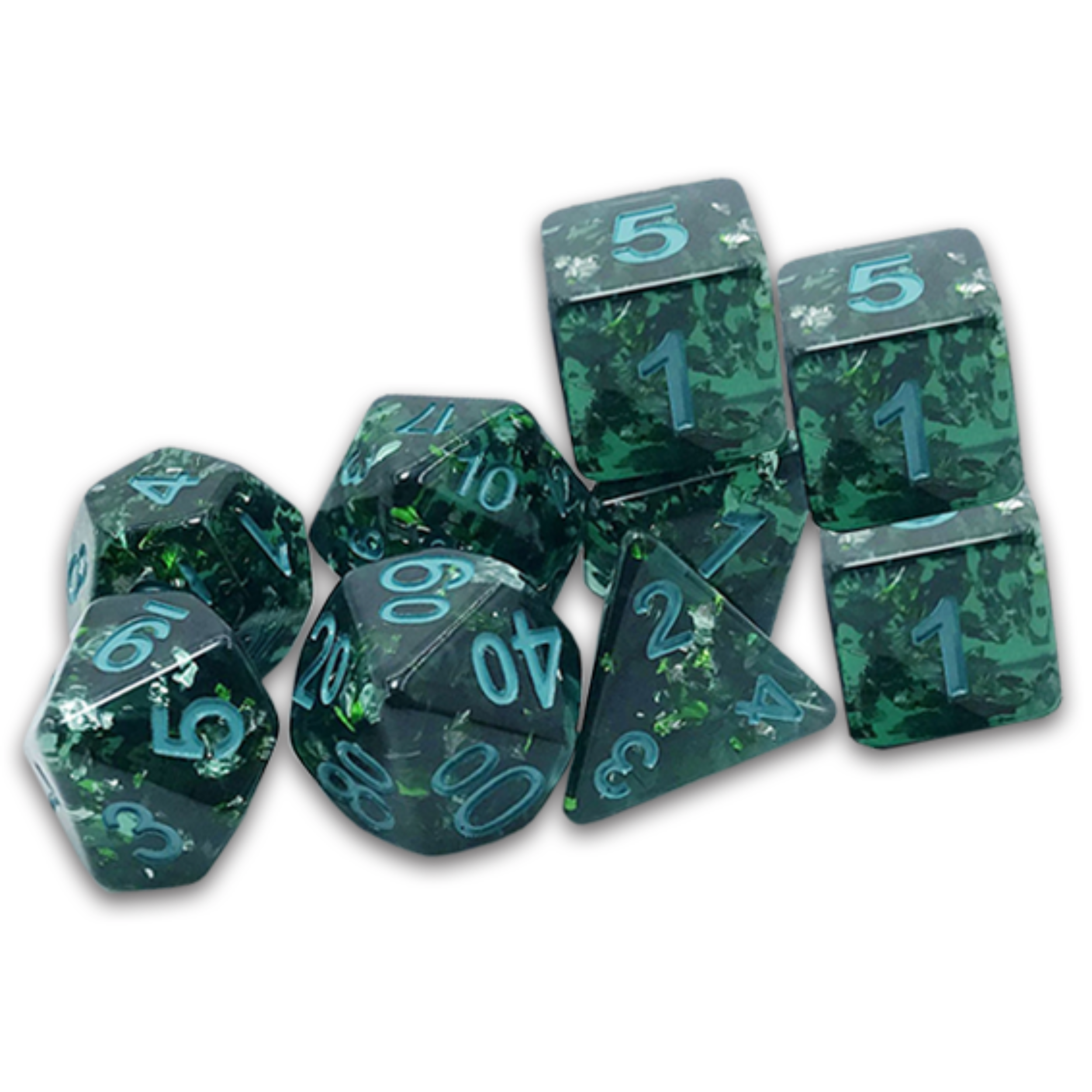 DCC Traditional Verdigris Grecian Dice Set